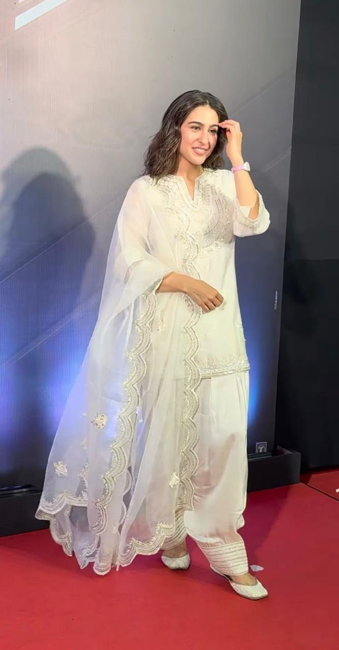 Sara White Farshi Suit Set